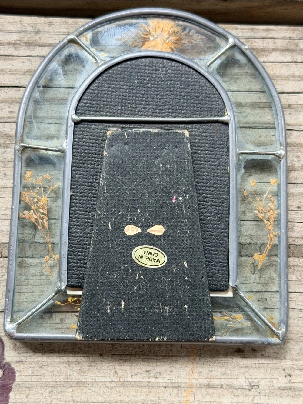 Vintage Pressed Floral Arched Picture Frame Cottagecore‎ Victorian shabby chic